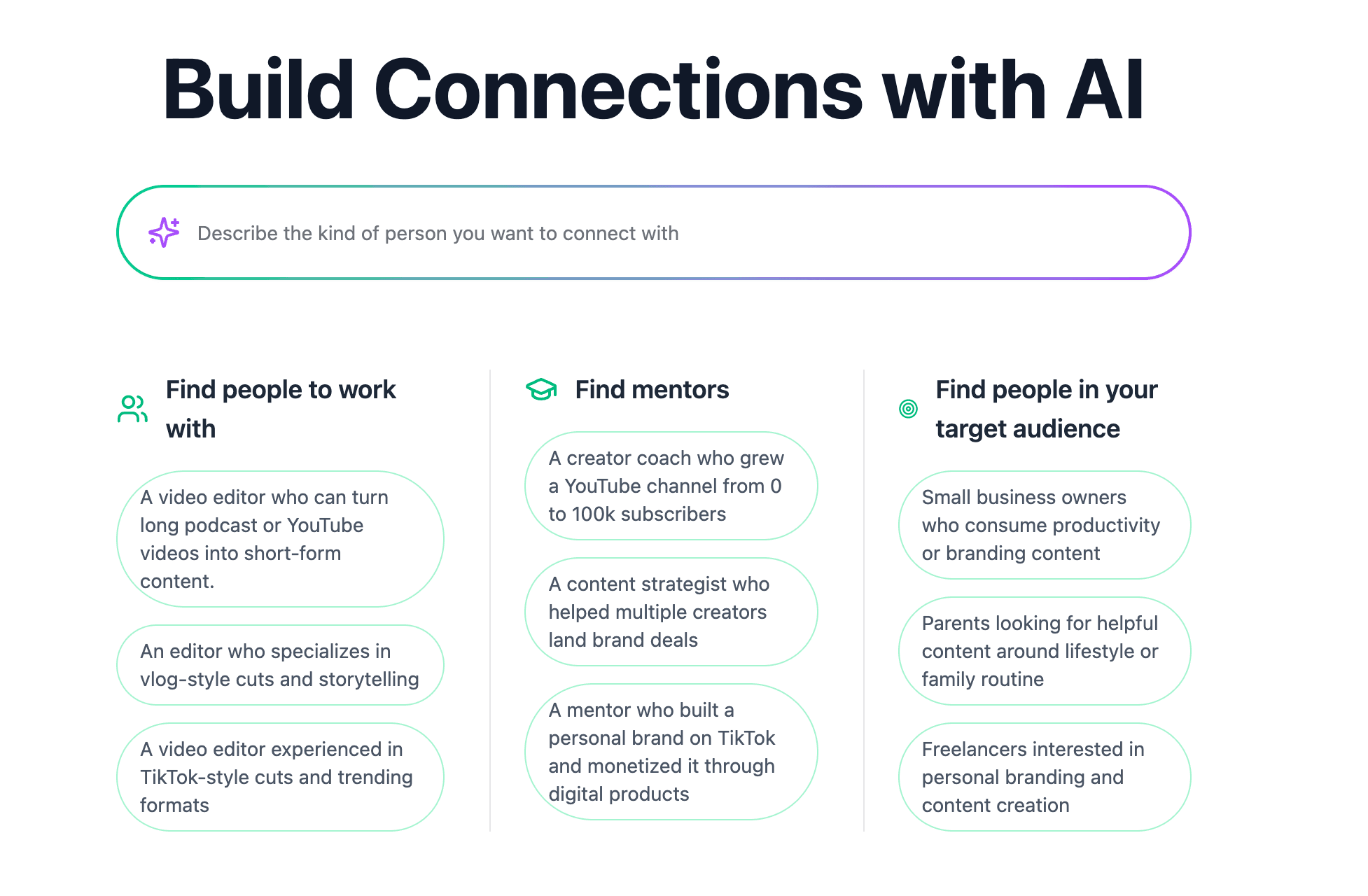 Illustration showing AI helping to build valuable connections